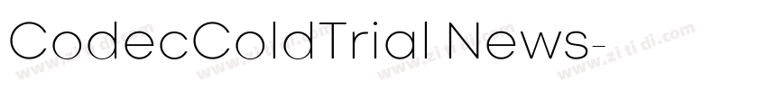 CodecColdTrial News字体转换